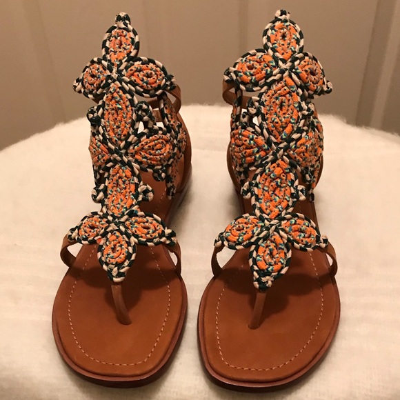 NIB-Tory Burch Palisades Flat Sandals - Picture 8 of 8